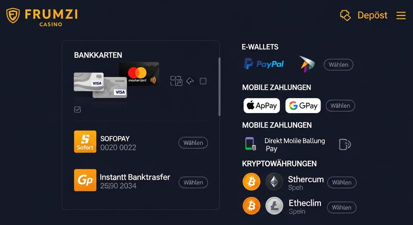 Verfügbare Einzahlungsmethoden how to deposit